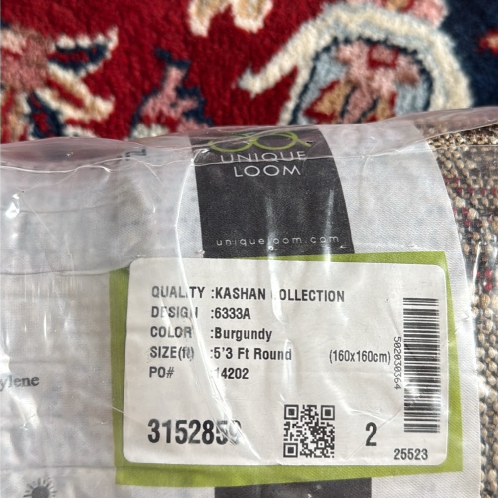 Kashan Collection Rug - Red Multi - Picture 6 of 7